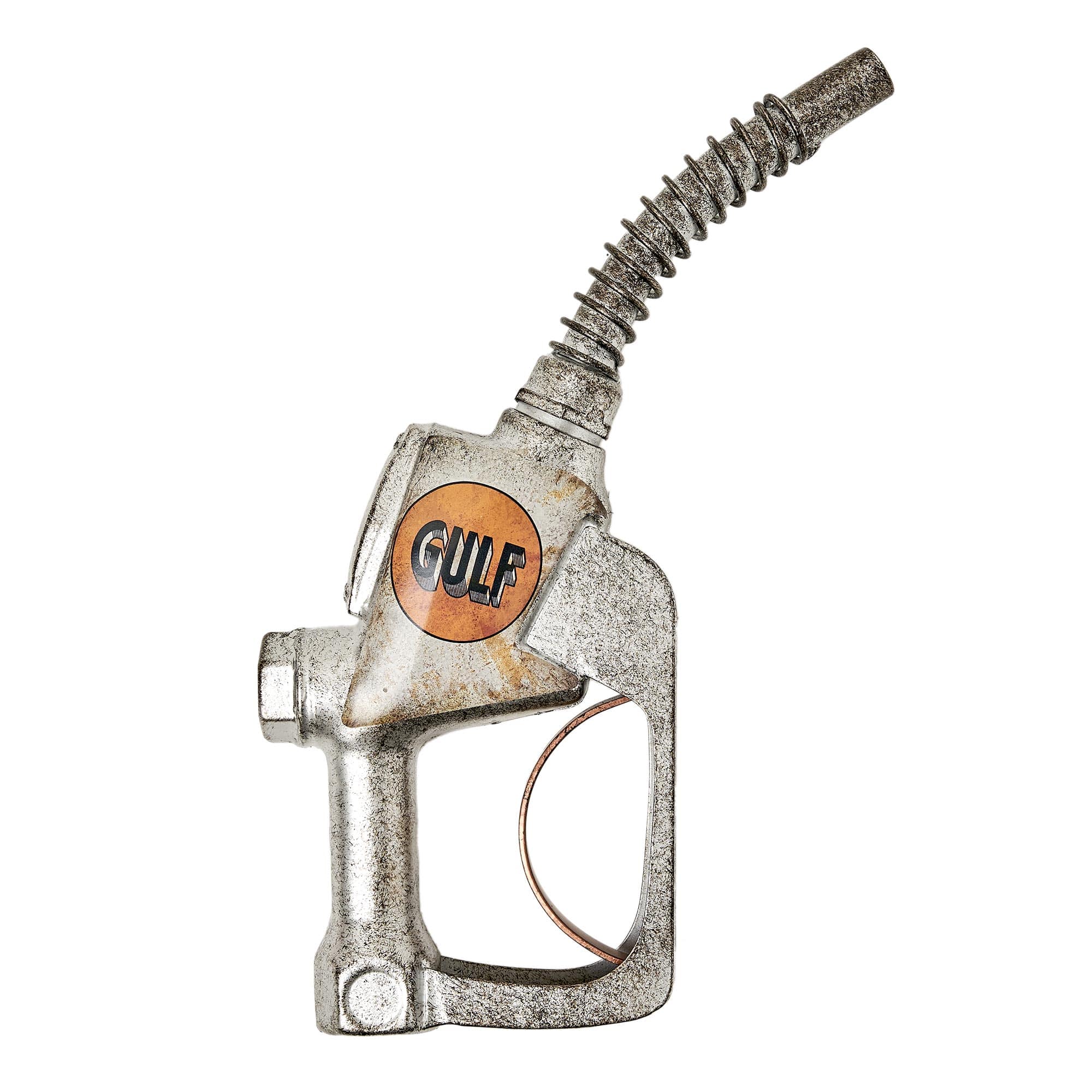 American Art Decor Gulf Metal Gas Nozzle Wall Decor 5.75" x 14.5" Sign
